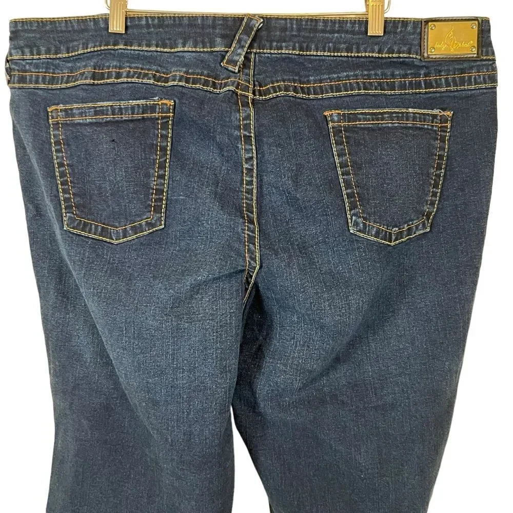 Y2K Baby Phat High Rise Cropped Flare Capri Jeans 24